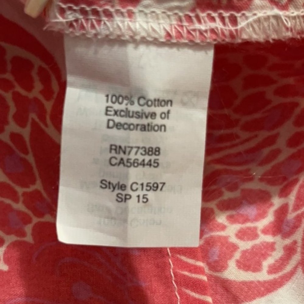 J. Crew Factory Pink Floral Embroidered Top - Picture 8 of 9